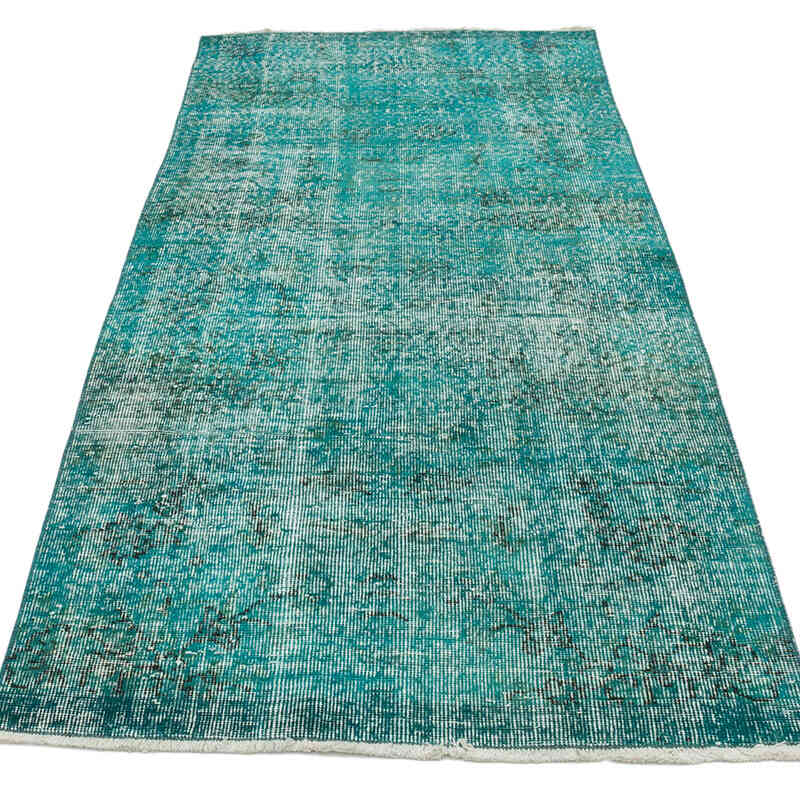 Over-dyed Vintage Hand-Knotted Turkish Rug - 2' 11" x 6' 2" (35" x 74") - K0065086