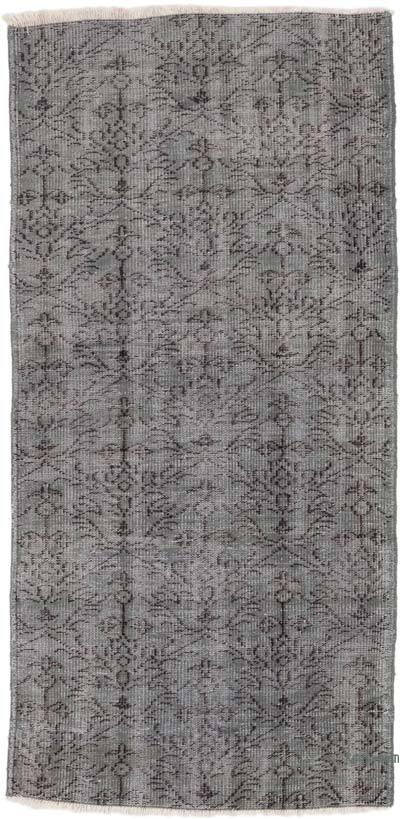 Over-dyed Vintage Hand-Knotted Turkish Rug - 3' 1" x 6' 4" (37 in. x 76 in.)