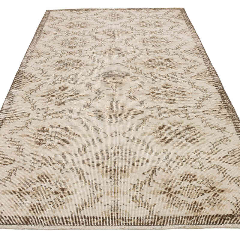 Alfombra Vintage Turca Anudada a Mano - 122 cm x 241 cm - K0065089
