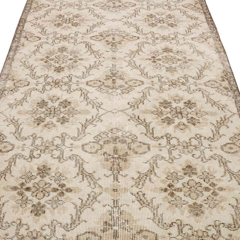Alfombra Vintage Turca Anudada a Mano - 122 cm x 241 cm - K0065089