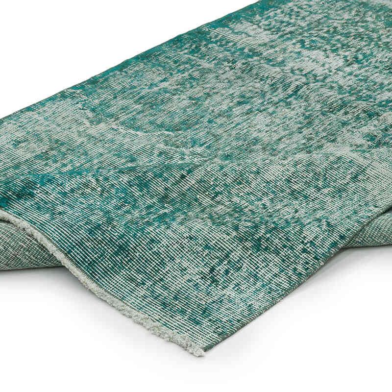 Over-dyed Vintage Hand-Knotted Turkish Rug - 4' 2" x 7' 5" (50" x 89") - K0065093