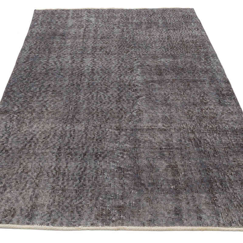 Boyalı El Dokuma Vintage Halı - 113 cm x 202 cm - K0065094