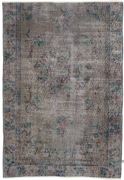 Over-dyed Vintage Hand-Knotted Turkish Rug - 3' 7" x 5' 4" (43 in. x 64 in.)