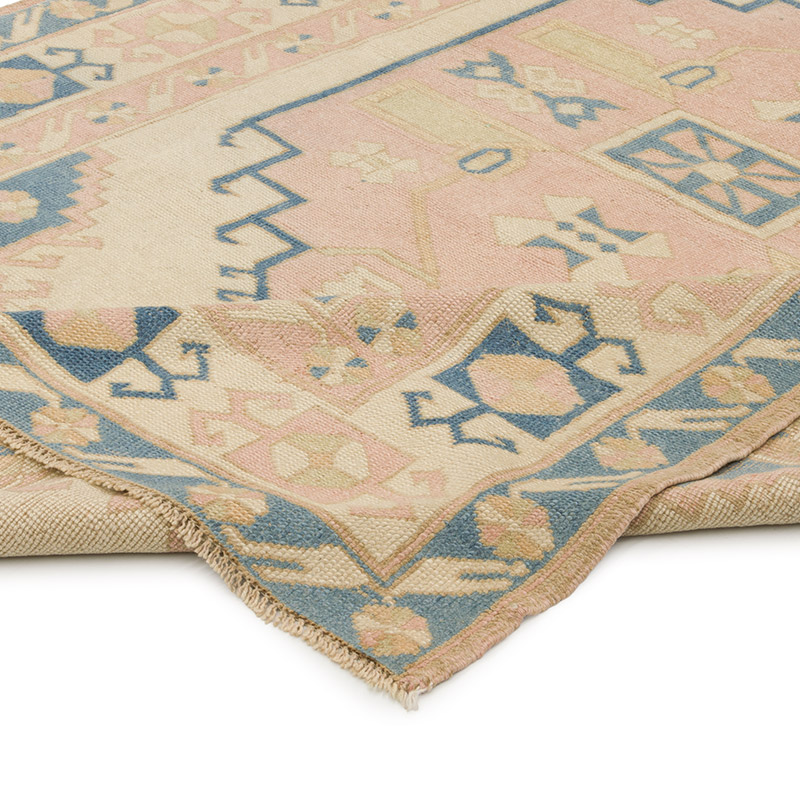 Vintage Turkish Hand-Knotted Rug - 6' 1" x 8' 8" (73" x 104") - K0065101