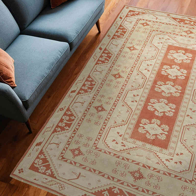 El Dokuma Vintage Halı - 211 cm x 268 cm - K0065102