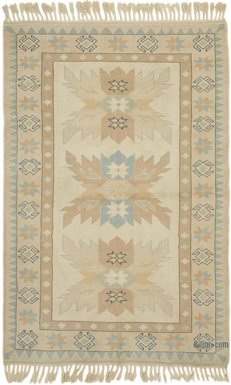 Vintage Turkish Hand-Knotted Rug - 4' 11" x 7' 5" (59" x 89") - K0065106