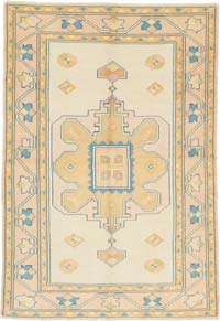 Vintage Turkish Hand-Knotted Rug - 5' 3" x 7' 10" (63" x 94")