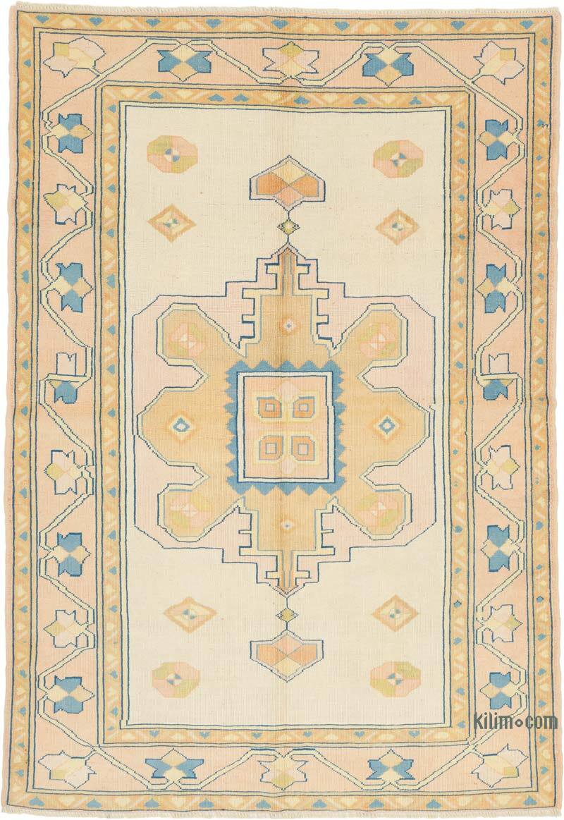 Alfombra Vintage Turca Anudada a Mano - 159 cm x 239 cm - K0065108