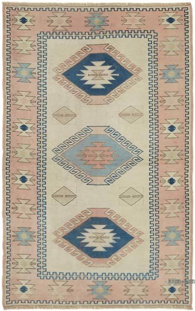 Vintage Turkish Hand-Knotted Rug - 4' 2" x 6' 6" (50 in. x 78 in.)