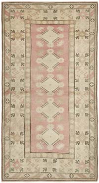 El Dokuma Vintage Halı - 119 cm x 216 cm