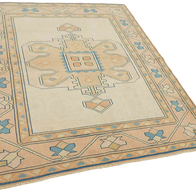 El Dokuma Vintage Halı - 161 cm x 182 cm - K0065115