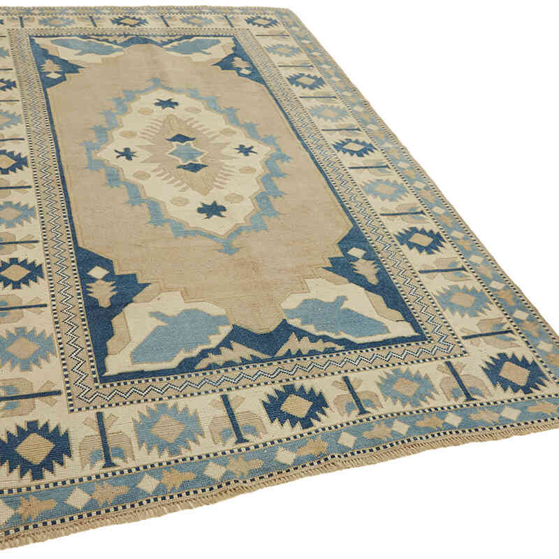 Vintage Turkish Hand-Knotted Rug - 5' 7" x 8' 5" (67" x 101") - K0065117