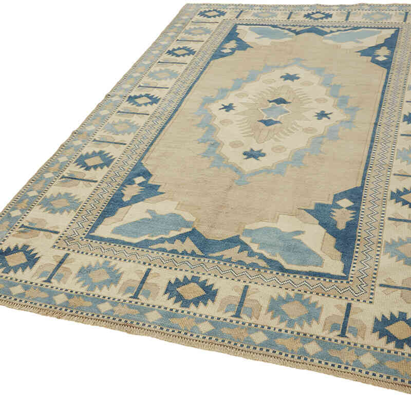 Vintage Turkish Hand-Knotted Rug - 5' 7" x 8' 5" (67" x 101") - K0065117