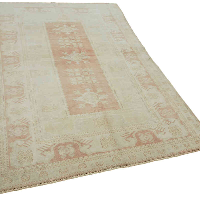Vintage Turkish Hand-Knotted Rug - 5' 3" x 7' 7" (63" x 91") - K0065122