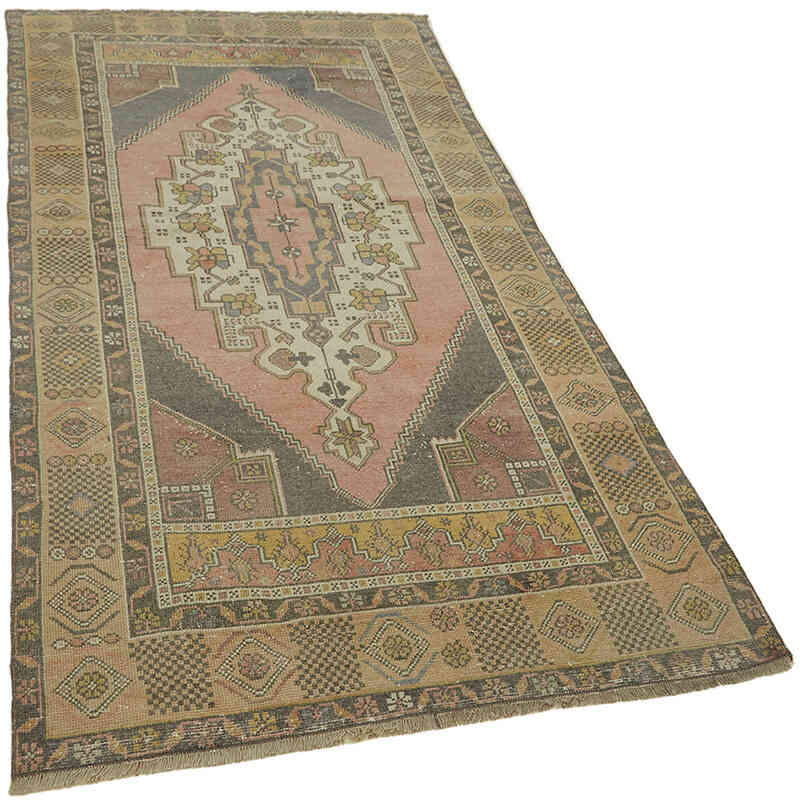 Vintage Turkish Hand-Knotted Rug - 4'  x 8'  (48" x 96") - K0065125