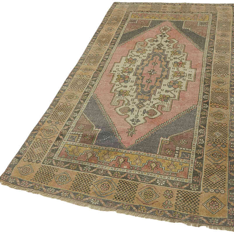 Vintage Turkish Hand-Knotted Rug - 4'  x 8'  (48" x 96") - K0065125