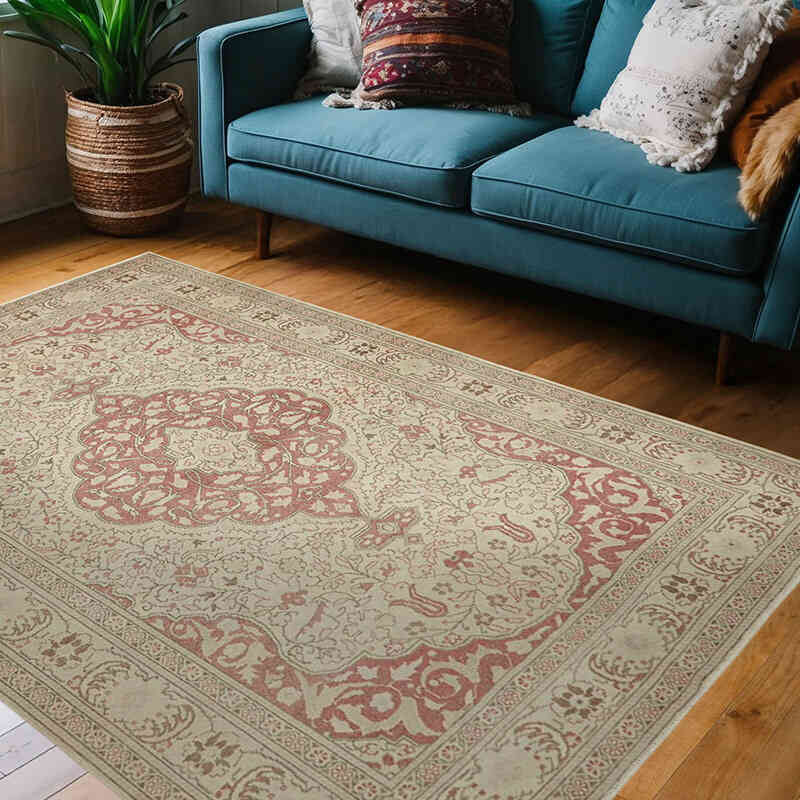 El Dokuma Vintage Halı - 153 cm x 220 cm - K0065127