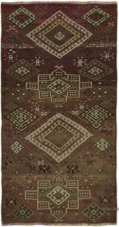 Vintage Turkish Hand-Knotted Rug - 4' 3" x 7' 6" (51 in. x 90 in.)