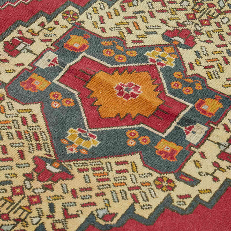 Alfombra Vintage Turca Anudada a Mano - 131 cm x 222 cm - K0065145