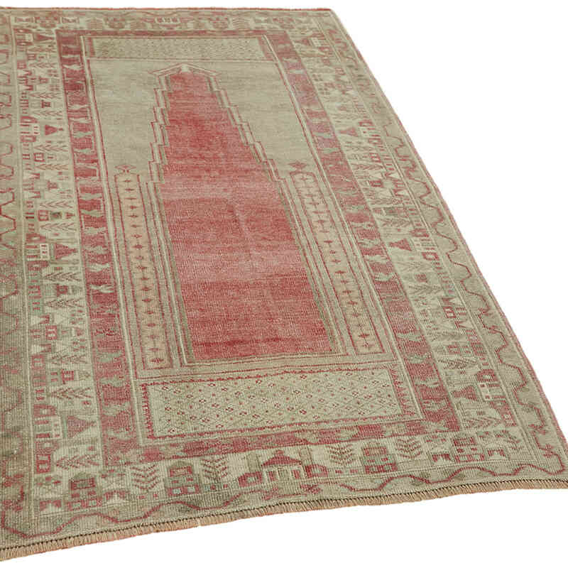 El Dokuma Vintage Halı - 127 cm x 190 cm - K0065147