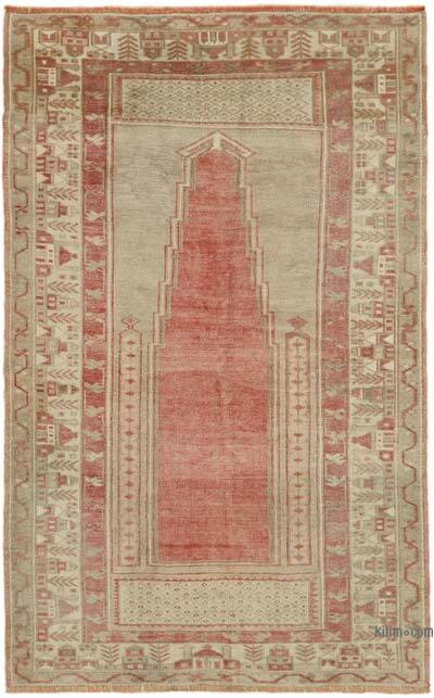Alfombra Vintage Turca Anudada a Mano - 127 cm x 190 cm