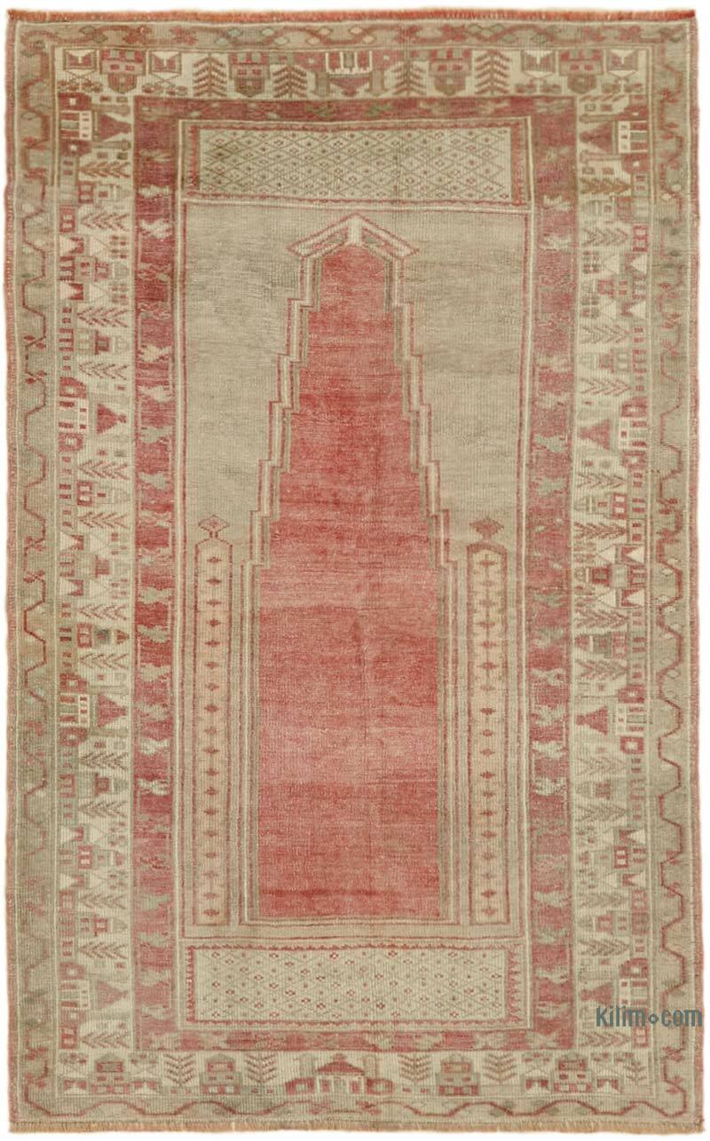 El Dokuma Vintage Halı - 127 cm x 190 cm - K0065147