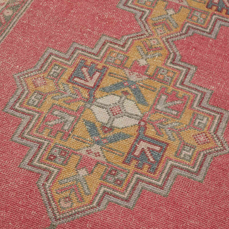 Alfombra Vintage Turca Anudada a Mano - 115 cm x 219 cm - K0065148