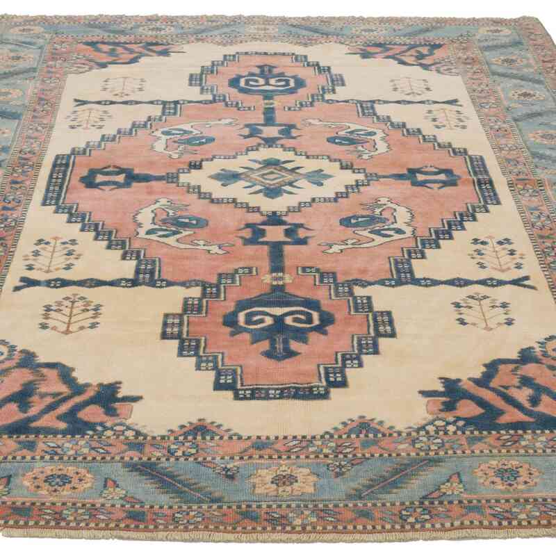 Vintage Turkish Hand-Knotted Rug - 4' 11" x 6' 6" (59 in. x 78 in.) - K0065151
