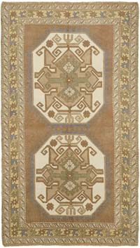 Vintage Turkish Hand-Knotted Rug - 5' 5