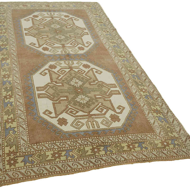Alfombra Vintage Turca Anudada a Mano - 152 cm x 263 cm - K0065155