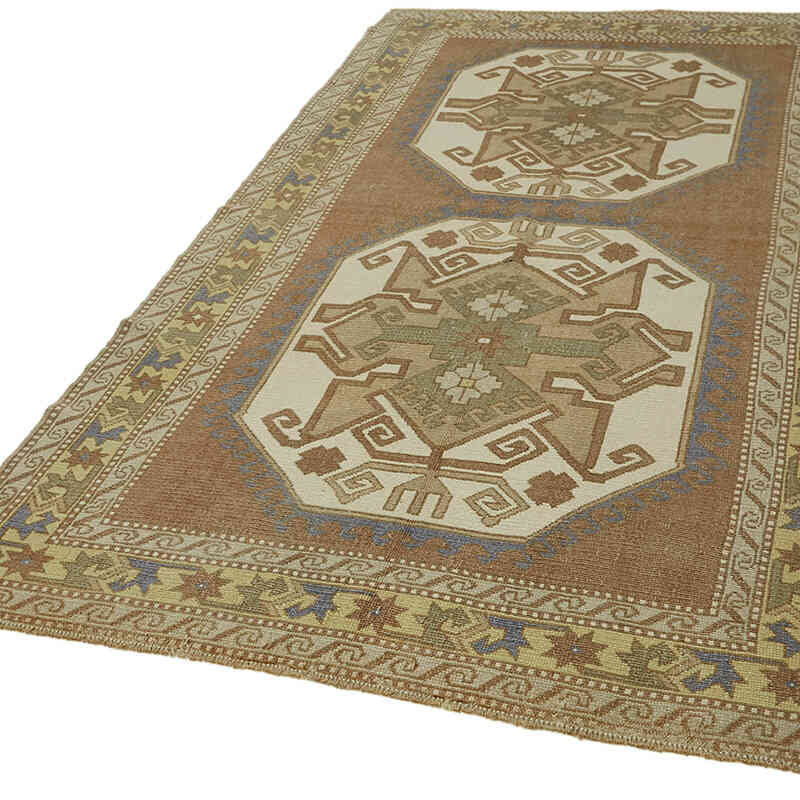 Alfombra Vintage Turca Anudada a Mano - 152 cm x 263 cm - K0065155