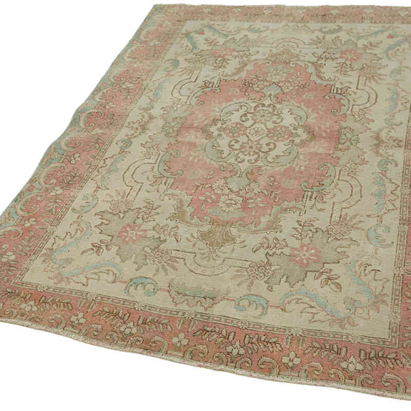 Vintage Turkish Hand-Knotted Rug - 4' 8" x 5' 9" (56" x 69") - K0065156