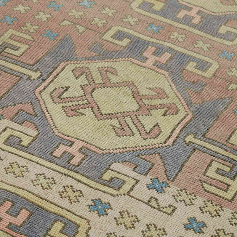 Alfombra Vintage Turca Anudada a Mano - 141 cm x 220 cm - K0065157