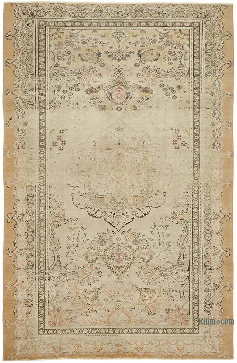 Alfombra Vintage Turca Anudada a Mano - 137 cm x 208 cm - K0065159