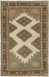El Dokuma Vintage Halı - 140 cm x 214 cm