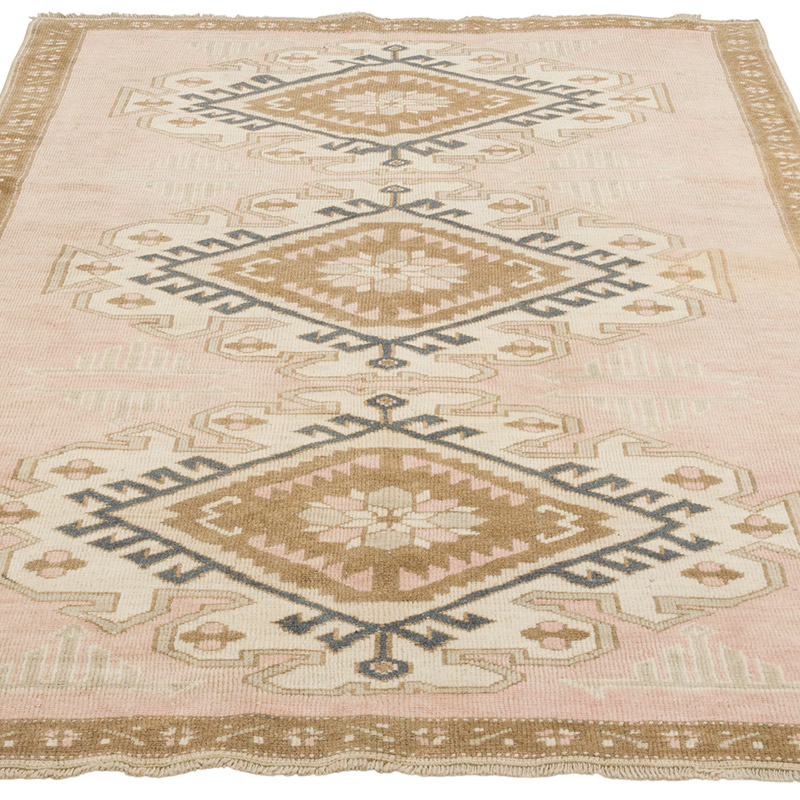 Vintage Turkish Hand-Knotted Rug - 4' 1" x 6' 2" (49" x 74") - K0065172
