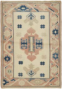 El Dokuma Vintage Halı - 124 cm x 167 cm