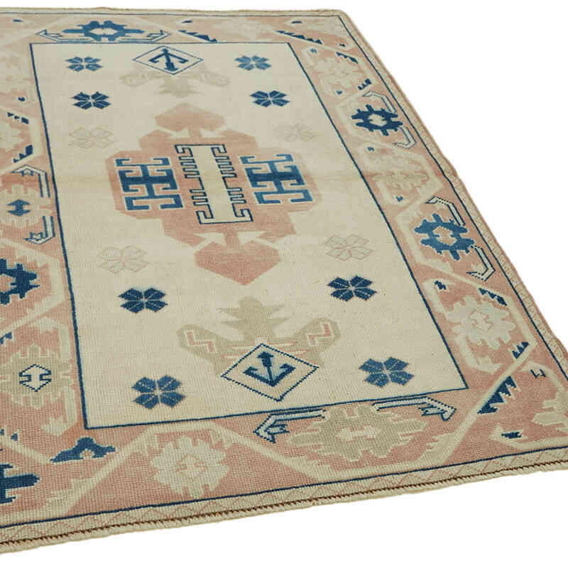 El Dokuma Vintage Halı - 124 cm x 167 cm - K0065174