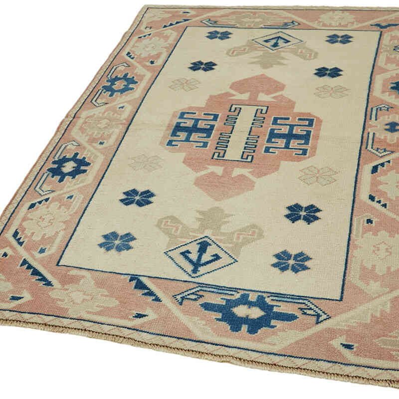 El Dokuma Vintage Halı - 124 cm x 167 cm - K0065174