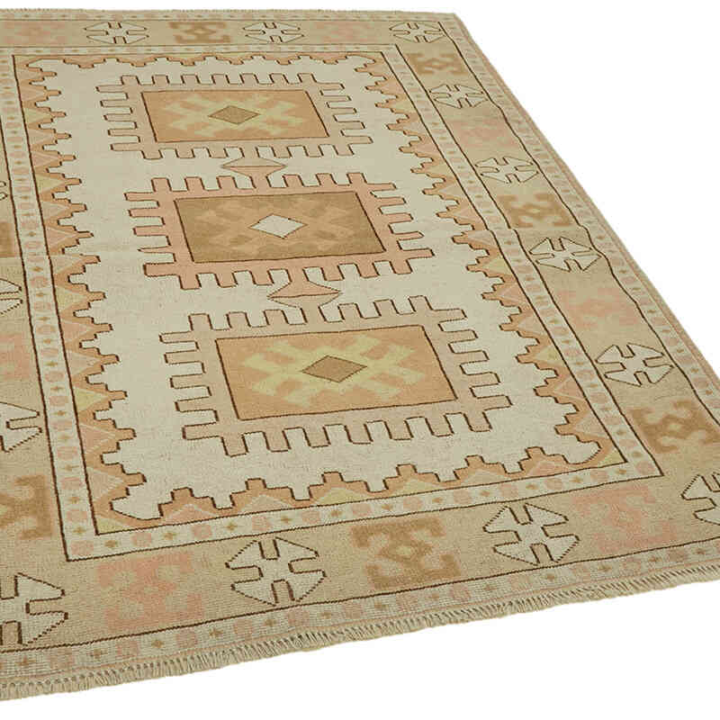 El Dokuma Vintage Halı - 139 cm x 166 cm - K0065175