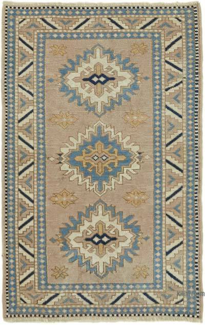 Vintage Turkish Hand-Knotted Rug - 2' 9" x 4' 3" (33 in. x 51 in.)