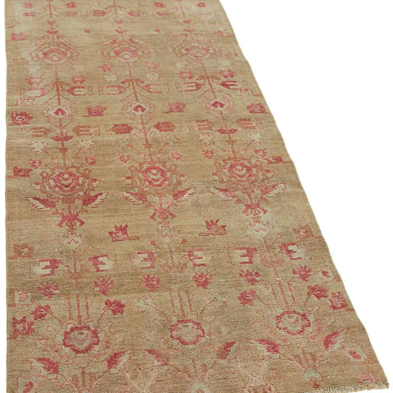 Alfombra Vintage Turca Anudada a Mano - 92 cm x 225 cm - K0065214