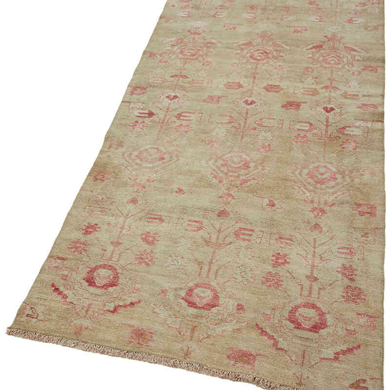 Alfombra Vintage Turca Anudada a Mano - 92 cm x 225 cm - K0065214