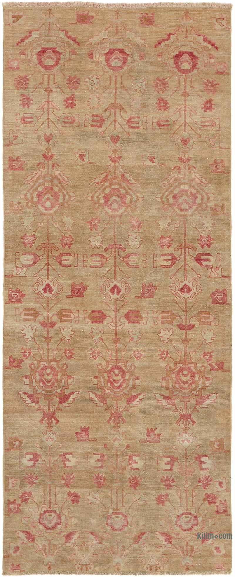 Alfombra Vintage Turca Anudada a Mano - 92 cm x 225 cm - K0065214