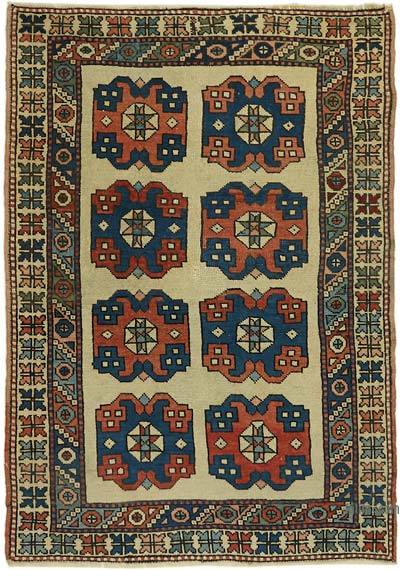 Vintage Turkish Hand-Knotted Rug - 3' 3" x 4' 7" (39 in. x 55 in.)