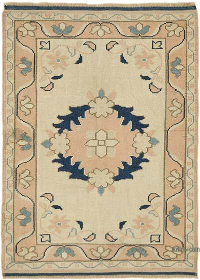 El Dokuma Vintage Halı - 87 cm x 117 cm