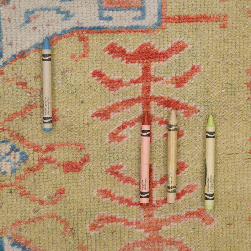 Alfombra Vintage Turca Anudada a Mano - 102 cm x 152 cm - K0065238
