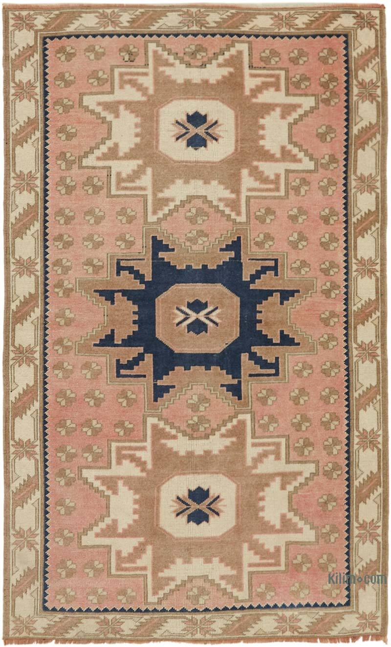 El Dokuma Vintage Halı - 104 cm x 169 cm - K0065242