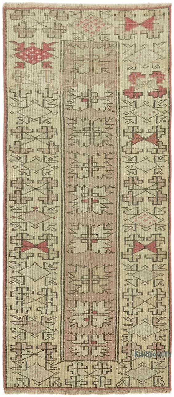 Vintage Turkish Hand-Knotted Runner - 1' 10" x 4' 2" (22 in. x 50 in.) - K0065248