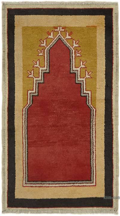 Vintage Turkish Hand-Knotted Rug - 2' 2" x 3' 7" (26 in. x 43 in.)